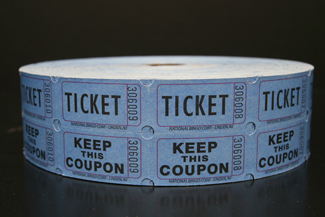 Blue Bristol Double Roll Tickets Raffles, tickets, rolls, 50/50